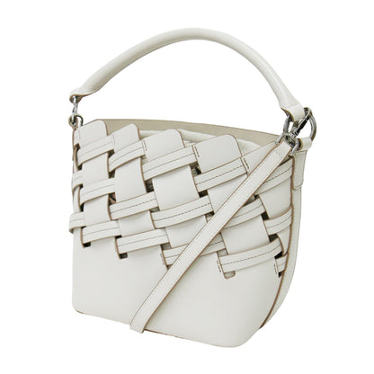 レザーメッシュ Basket 2WAY ショルダー BAG / バスケット ワンハンド 肩掛け 斜め掛け レザー