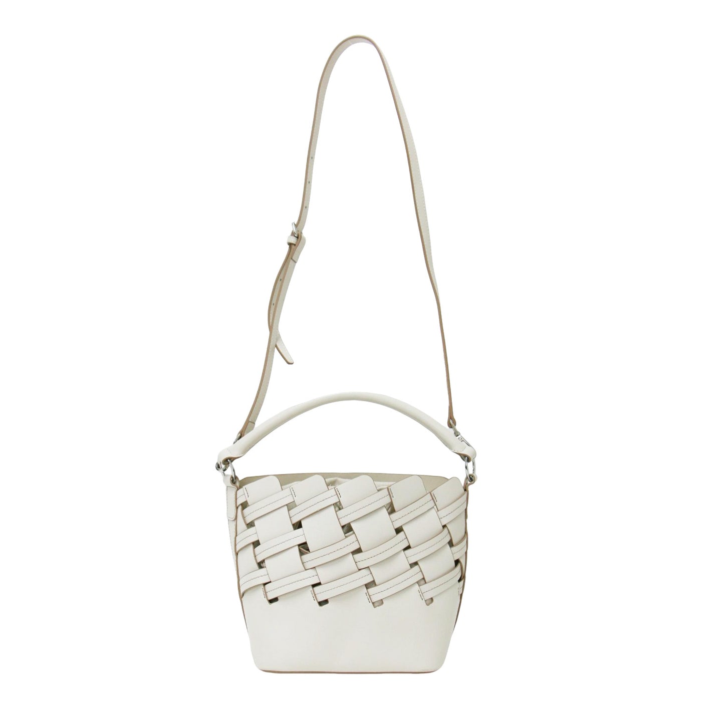 レザーメッシュ Basket 2WAY ショルダー BAG / バスケット ワンハンド 肩掛け 斜め掛け レザー