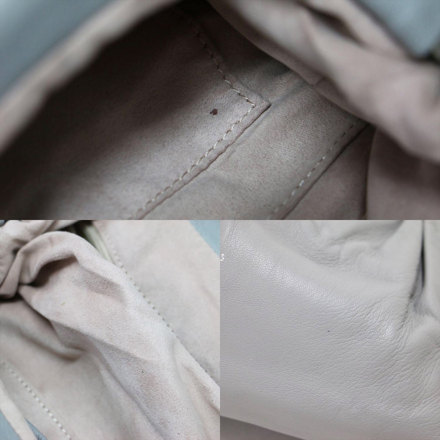 レザー チェーン ショルダーバッグ / POCHETTE GRANDE クラッチ 肩掛け クロスボディ タック