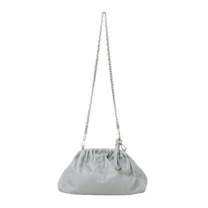 レザー チェーン ショルダーバッグ / POCHETTE GRANDE クラッチ 肩掛け クロスボディ タック