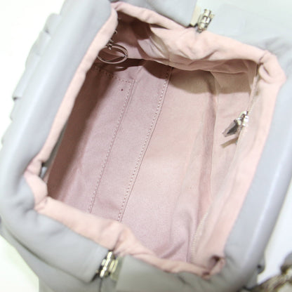 レザー チェーン ショルダーバッグ / POCHETTE GRANDE クラッチ 肩掛け クロスボディ タック