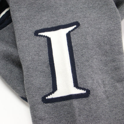 23秋冬 レタードカーディガン / ニット 長袖 チュニック丈 Vネック カシミヤブレンド