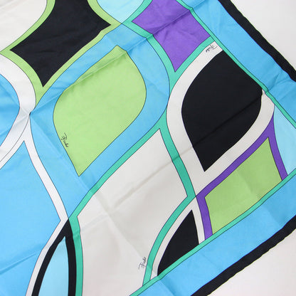 総柄 プリント スカーフ / シルク 正方形