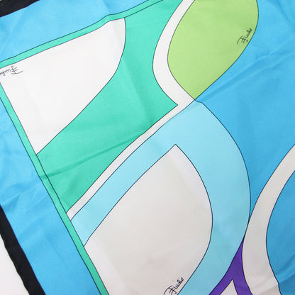 総柄 プリント スカーフ / シルク 正方形