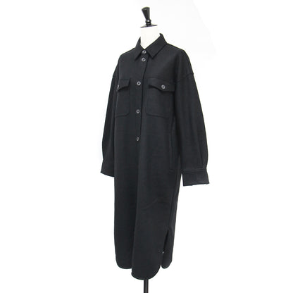 ウール シャツワンピース / THE OFFICER DRESS CPOシャツ 長袖 ミディ丈 スリット
