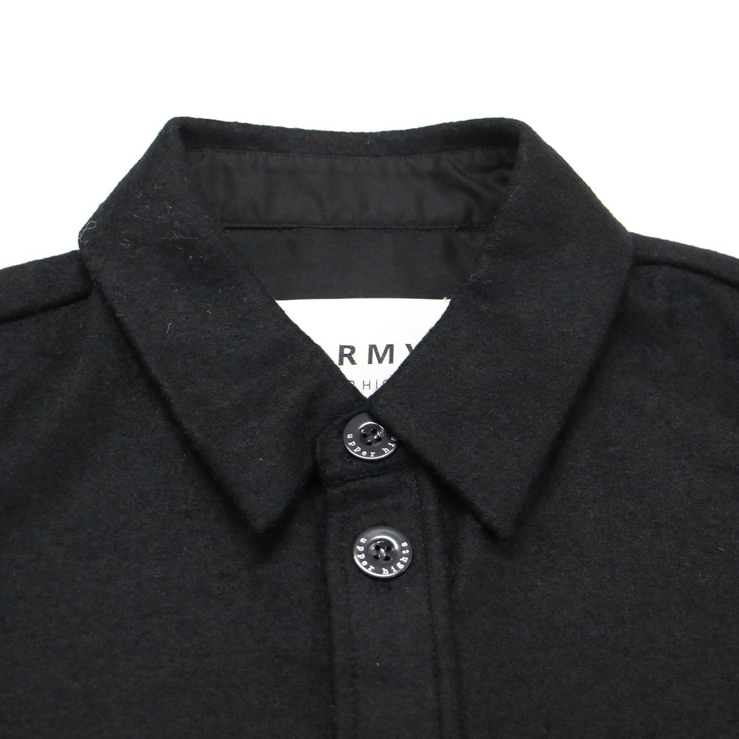 ウール シャツワンピース / THE OFFICER DRESS CPOシャツ 長袖 ミディ丈 スリット