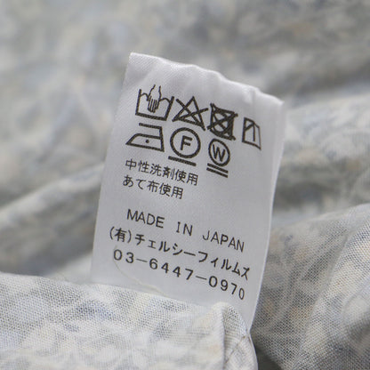 22春夏 フラワープリント カシュクール ワンピース / ドレス 長袖 Vネック マキシ丈 フレア Aライン ギャザー 総柄