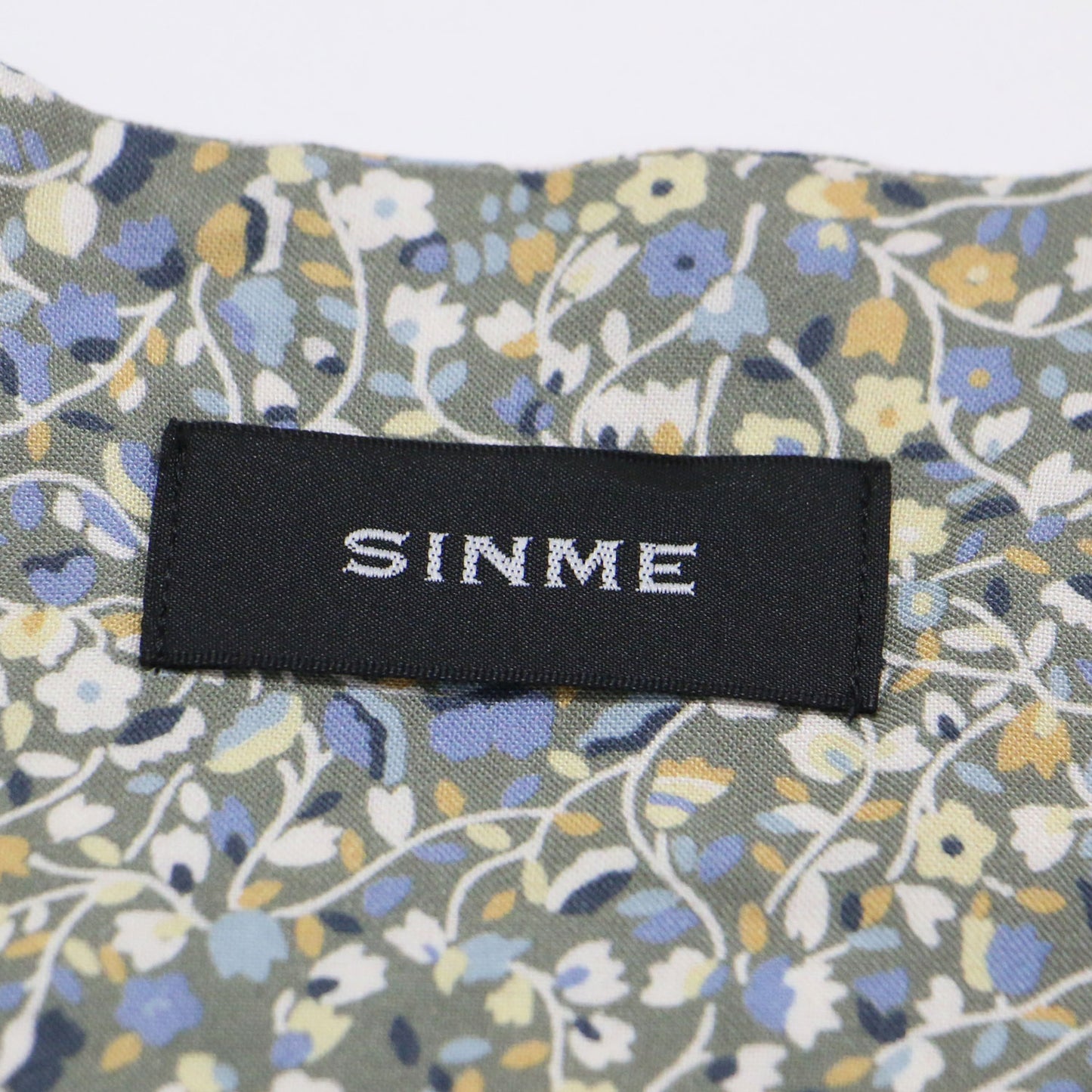 22春夏 フラワープリント カシュクール ワンピース / ドレス 長袖 Vネック マキシ丈 フレア Aライン ギャザー 総柄