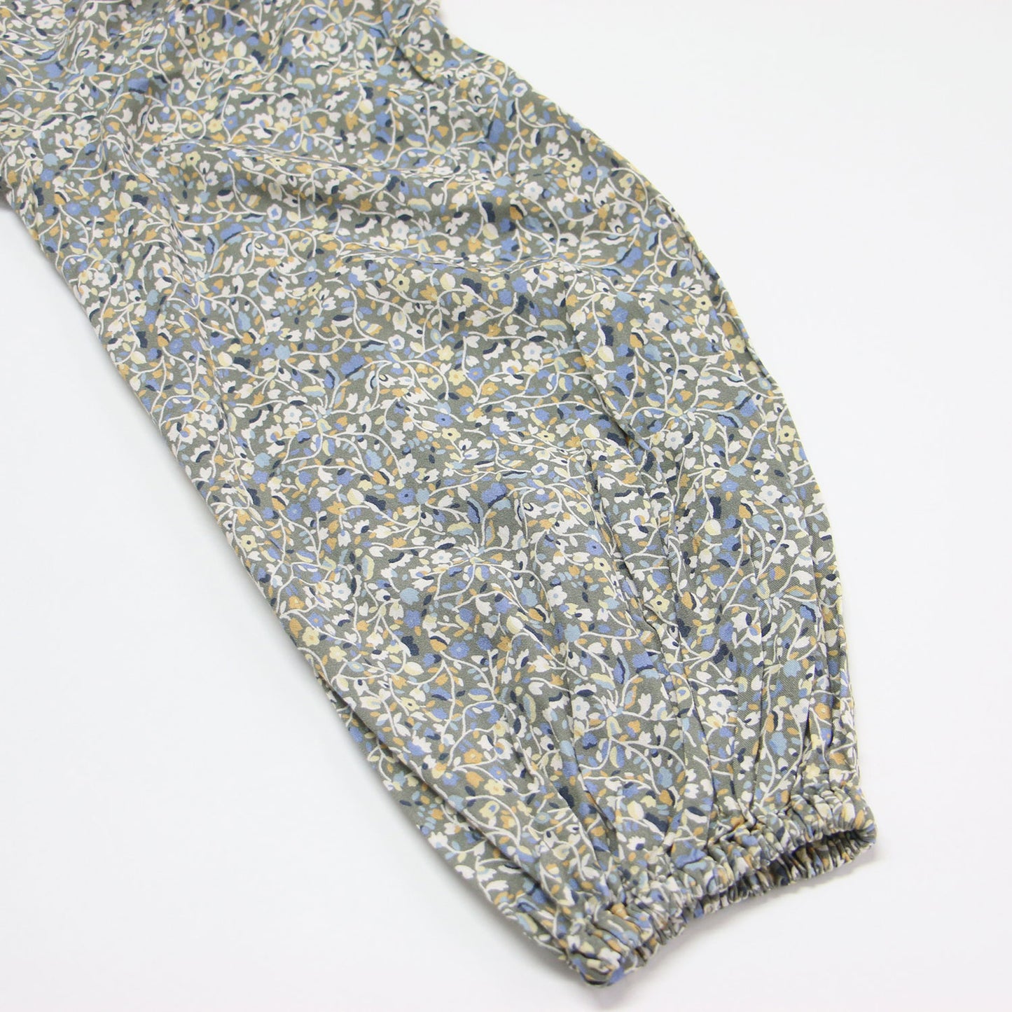 22春夏 フラワープリント カシュクール ワンピース / ドレス 長袖 Vネック マキシ丈 フレア Aライン ギャザー 総柄