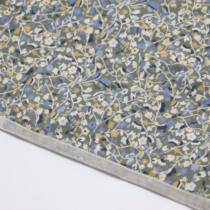 22春夏 フラワープリント カシュクール ワンピース / ドレス 長袖 Vネック マキシ丈 フレア Aライン ギャザー 総柄