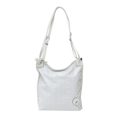 ジャガード プリント 3WAY トート バッグ / ショルダー リュック 総柄 レザー