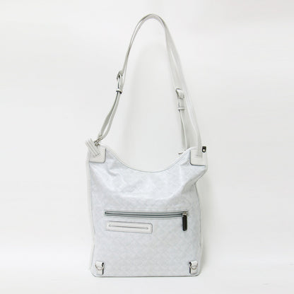 ジャガード プリント 3WAY トート バッグ / ショルダー リュック 総柄 レザー