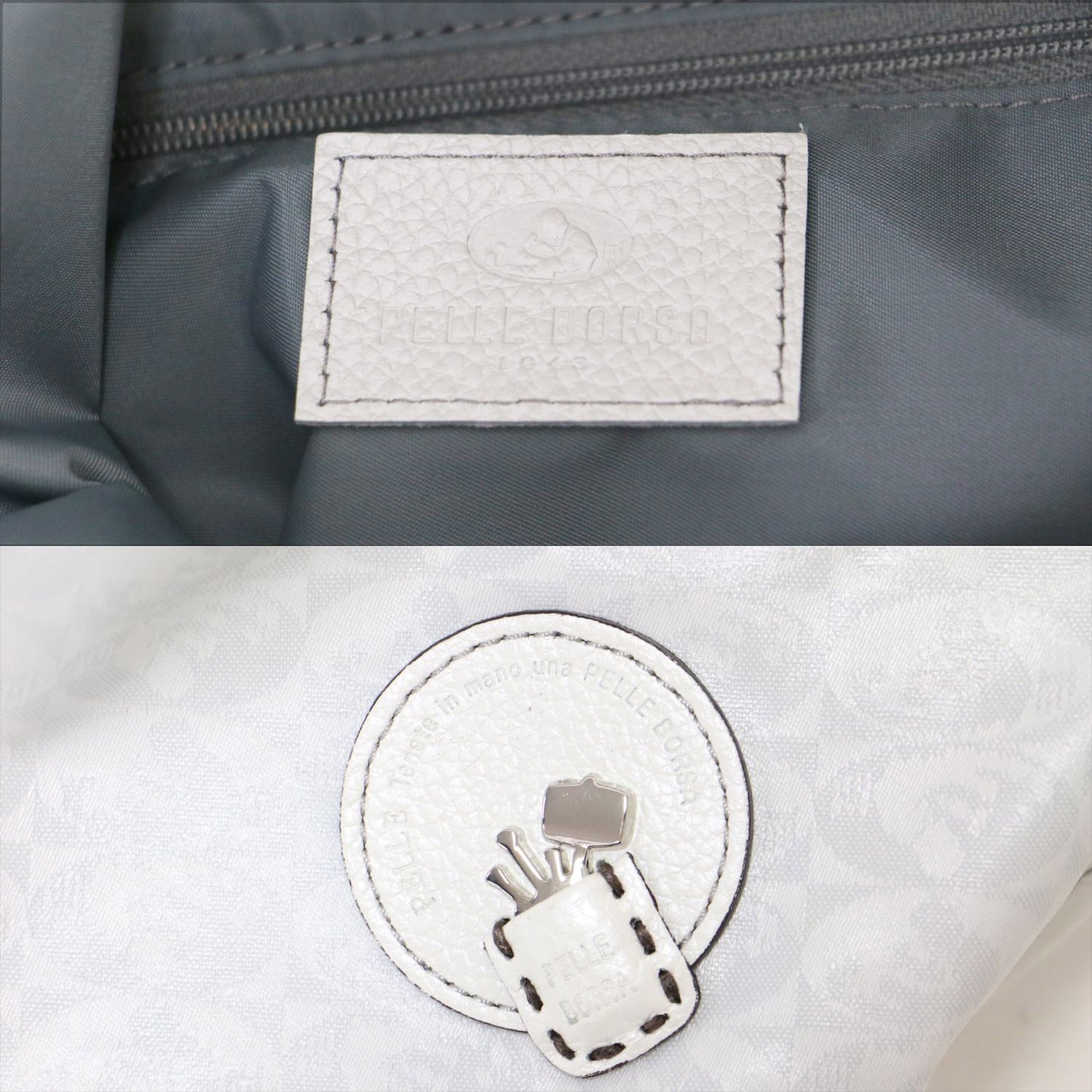 ジャガード プリント 3WAY トート バッグ / ショルダー リュック 総柄 レザー