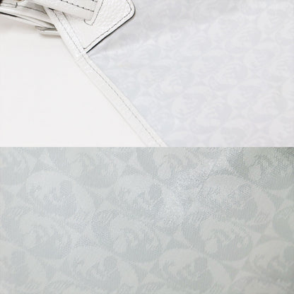 ジャガード プリント 3WAY トート バッグ / ショルダー リュック 総柄 レザー