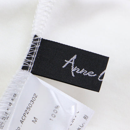 25春夏 シルケット フリルスリーブ プルオーバー カットソー / Tシャツ ノースリーブ ストレッチ