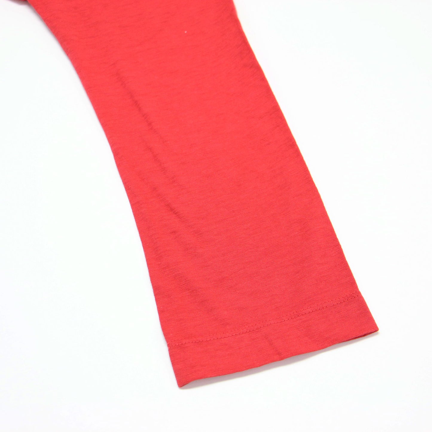 天竺 ロングスリーブ Tシャツ / カットソー クルーネック ロゴ 刺繍 コットン