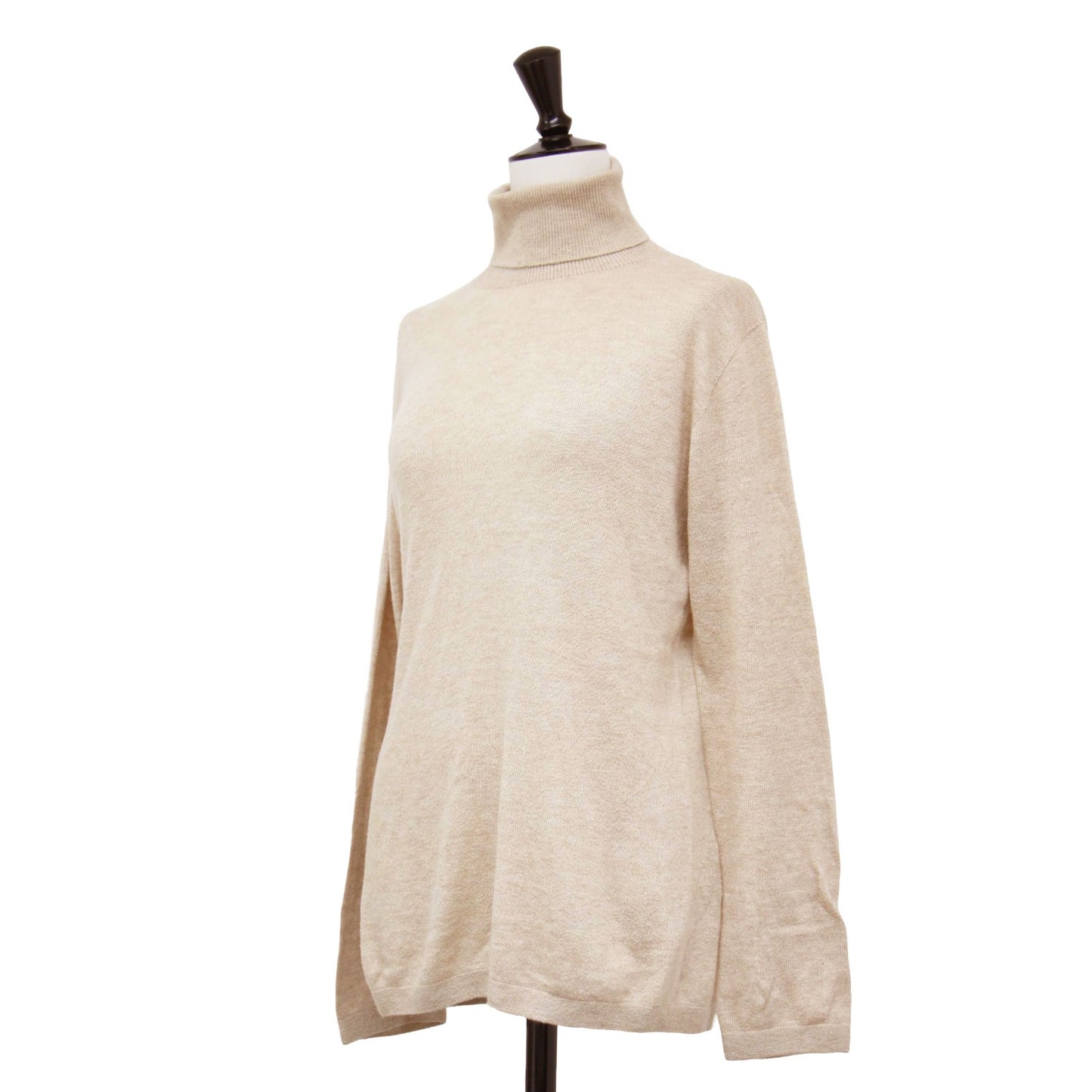 ホール超ガーゼの45色908タートル / ニット プルオーバー 長袖 ロングスリーブ コットン