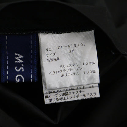 リバーシブル ステンカラー ロングコート / 長袖 Aライン 総柄 フレア タック