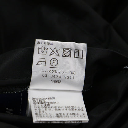 リバーシブル ステンカラー ロングコート / 長袖 Aライン 総柄 フレア タック