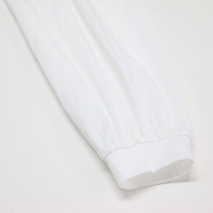 24秋冬 ローズ プリント 長袖 Ｔシャツ / カットソー ロングスリーブ クルーネック コットン