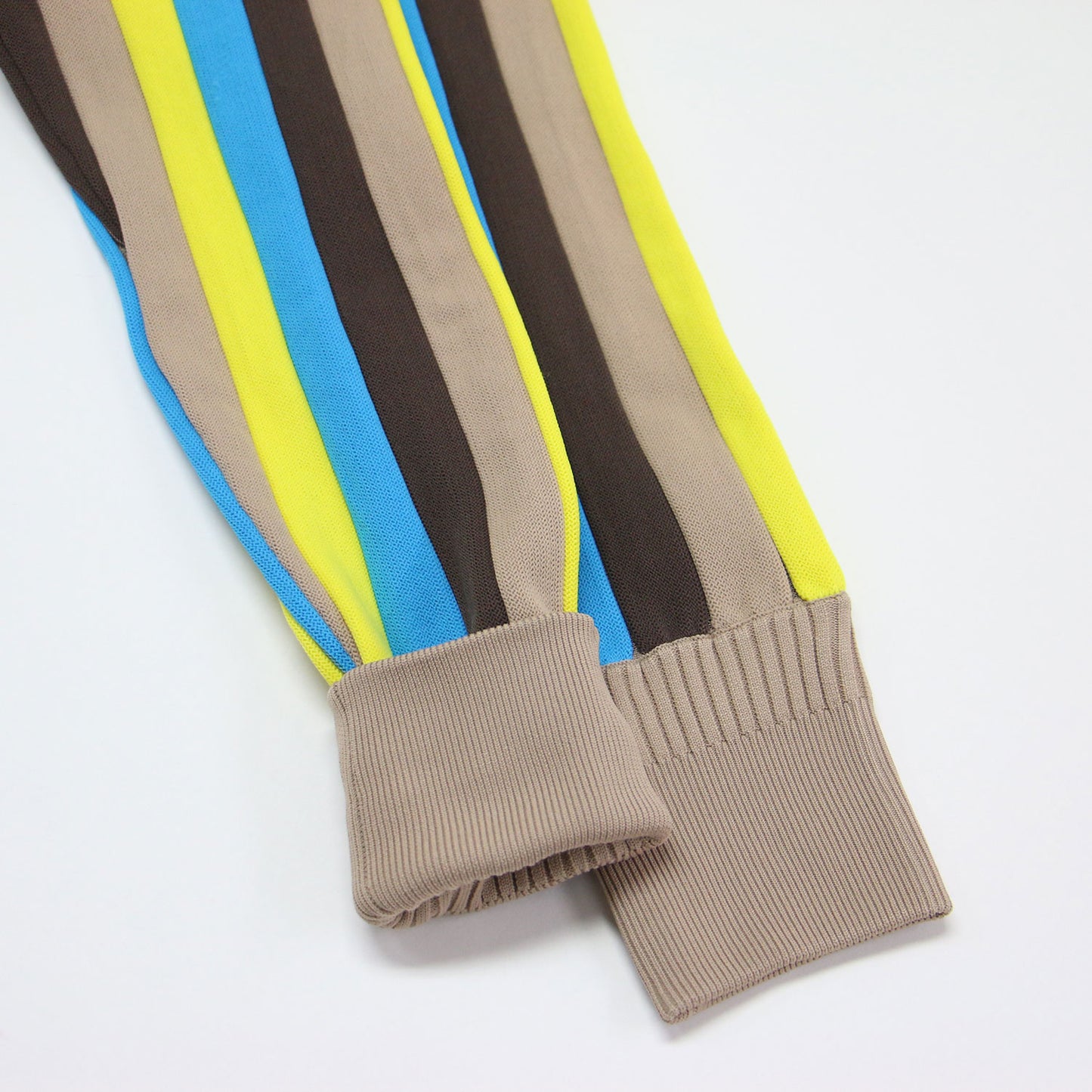 ストライプ ロングスリーブ カーディガン / ニット 長袖 クルーネック