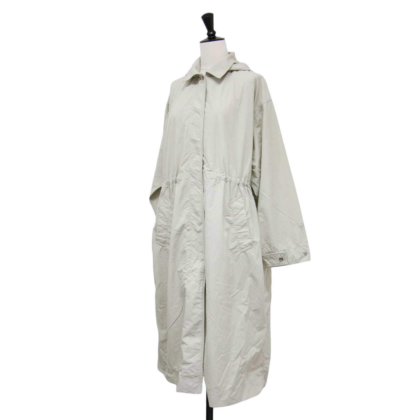 ロールパック ジャーニーズ コート NPW22360 / Rollpack Journeys Coat 長袖 膝丈 フード ギャザー スナップボタン ブランドロゴ 刺繍 ナイロン