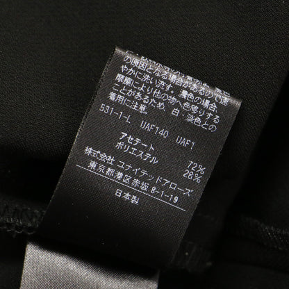 ディープ Vネック ジャンパースカート / ワンピース ロング Iライン スリット