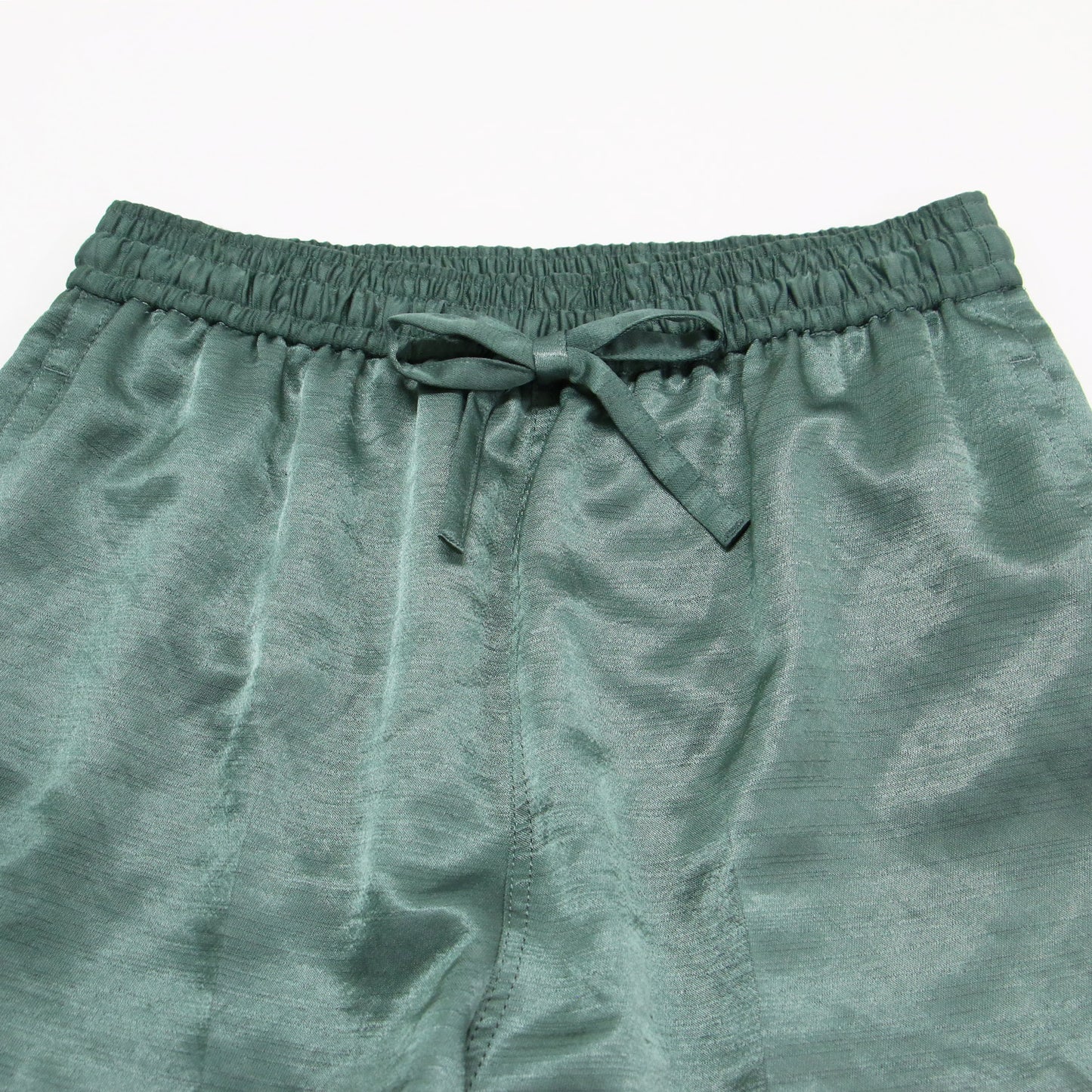 21春夏 ポリステルスラブ イージー ストレート パンツ / テーパード ウエストゴム プルオン センタープレス