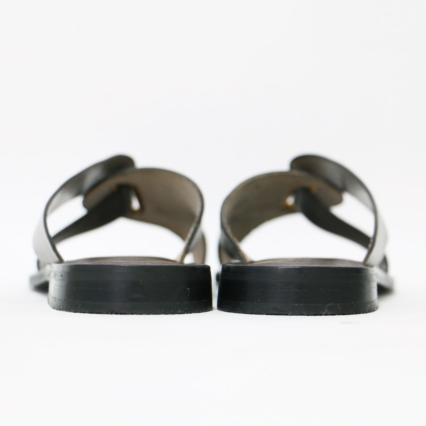 クロス レザー サンダル / GALERIE VIE VACCHETTA フラット ゴールド 金具