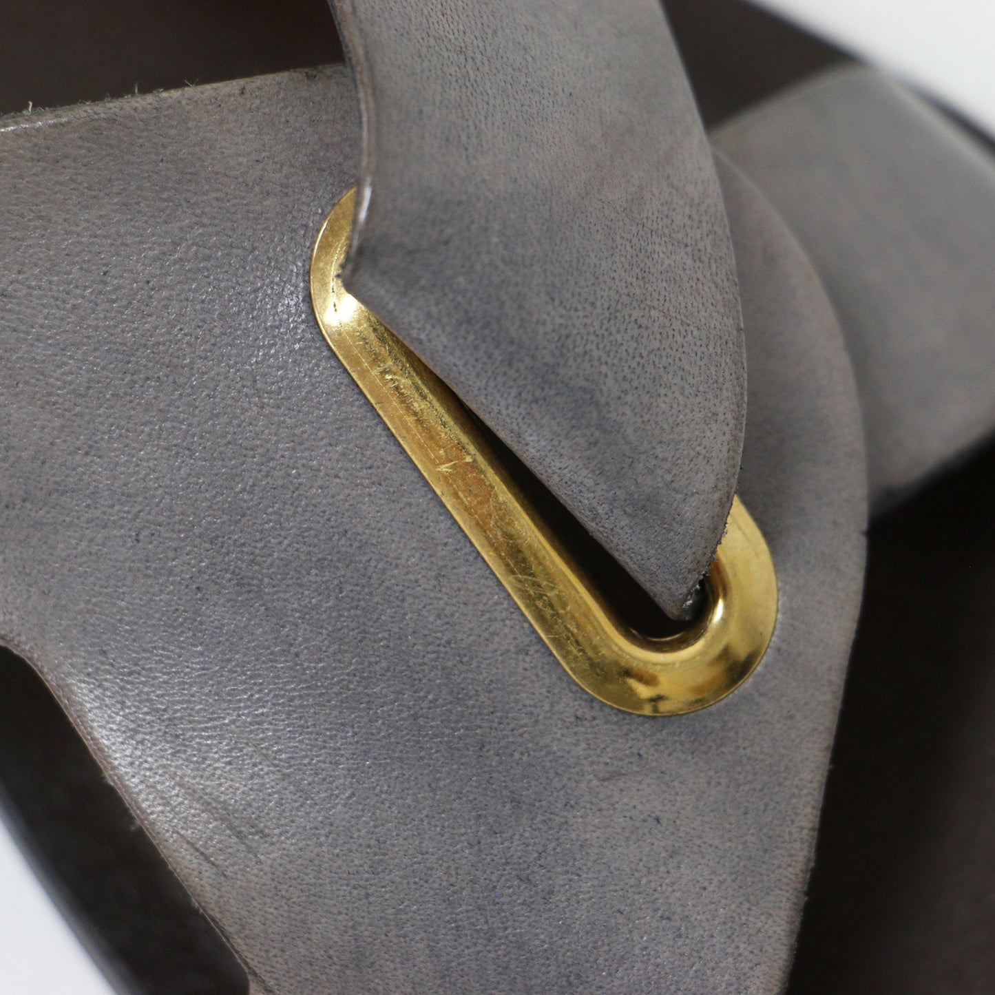 クロス レザー サンダル / GALERIE VIE VACCHETTA フラット ゴールド 金具