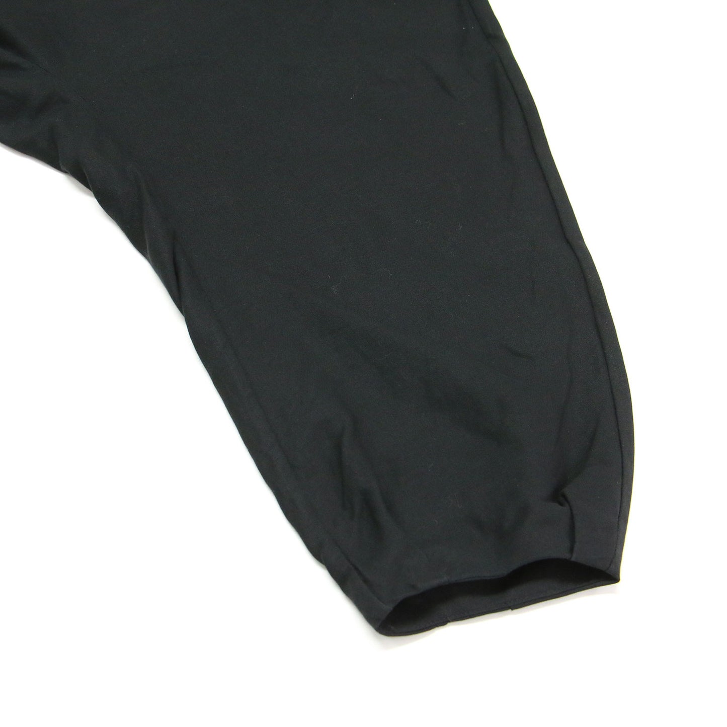 コットン ボイル ダブルクロス キーネック プルオーバー / ブラウス 長袖 Vネック ドルマンスリーブ ショート丈