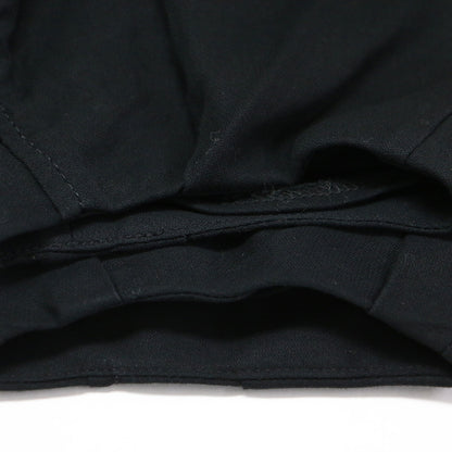 コットン ボイル ダブルクロス キーネック プルオーバー / ブラウス 長袖 Vネック ドルマンスリーブ ショート丈