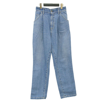 タック デニムパンツ / TUCK ハイウエスト テーパード ストレッチ