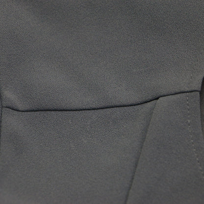 袖コンシャス ストレッチ ワンピース / ドレス 半袖 Vネック ミモレ丈 フレア Aライン ジョーゼット