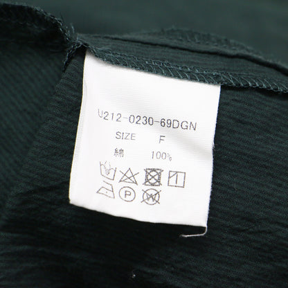 遠州織物なめらかコットン バルーンスリーブ ワンピース / シャツ ノーカラー 長袖 ドロップショルダー ワイド ラウンド スリット