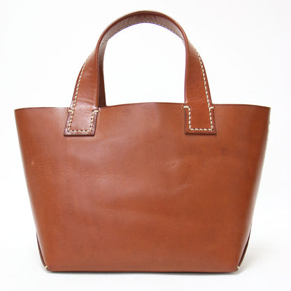 レザー アマーノ トートバッグ S / ハンドバッグ ステッチ ロゴ 牛革