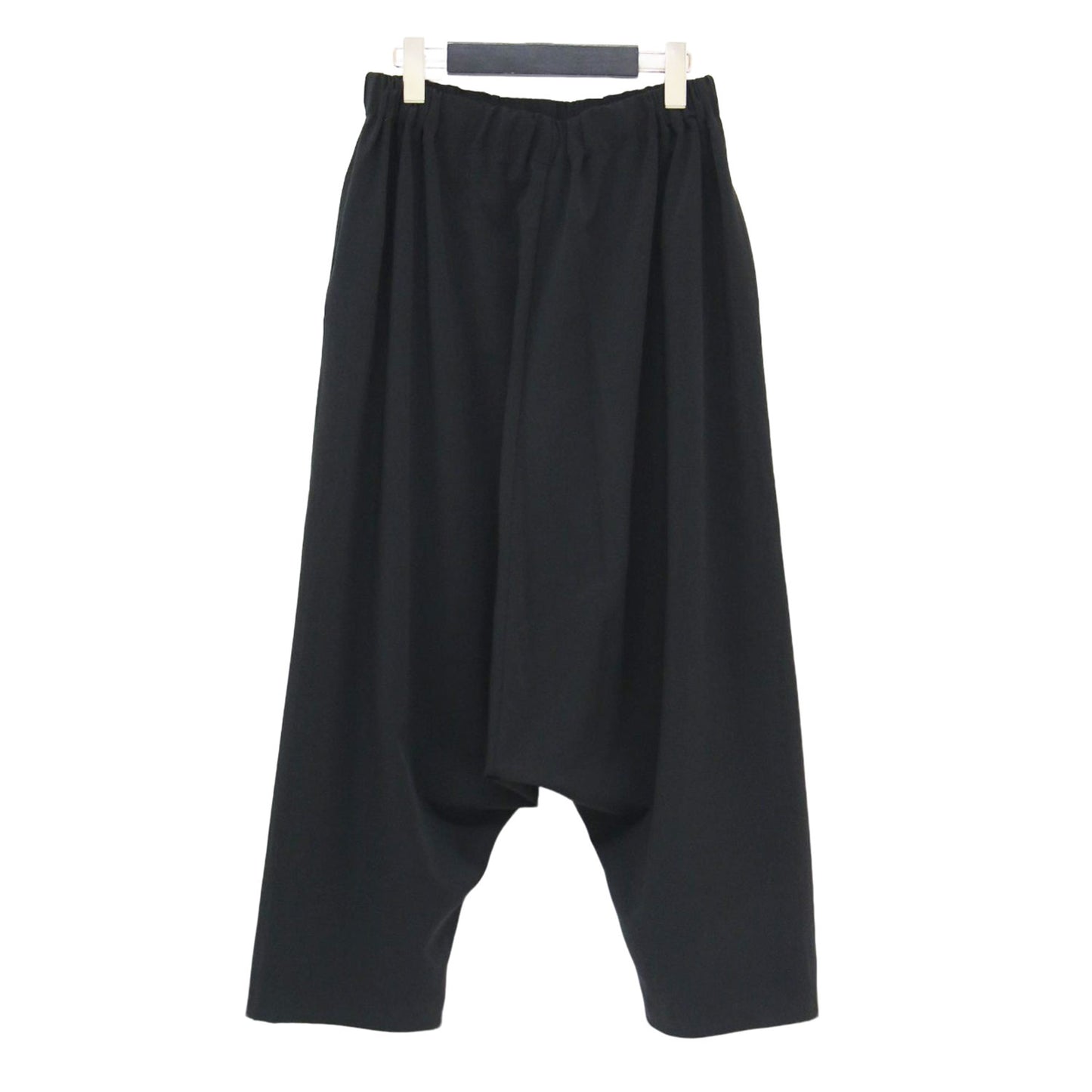 24春夏 クロップド イージーパンツ / サルエル ウエストゴム ギャザー ストレッチ ワイド