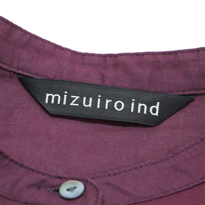 24秋冬 ピンタック パフスリーブ シャツ / チュニック 長袖 バルーンスリーブ スタンドカラー フレア