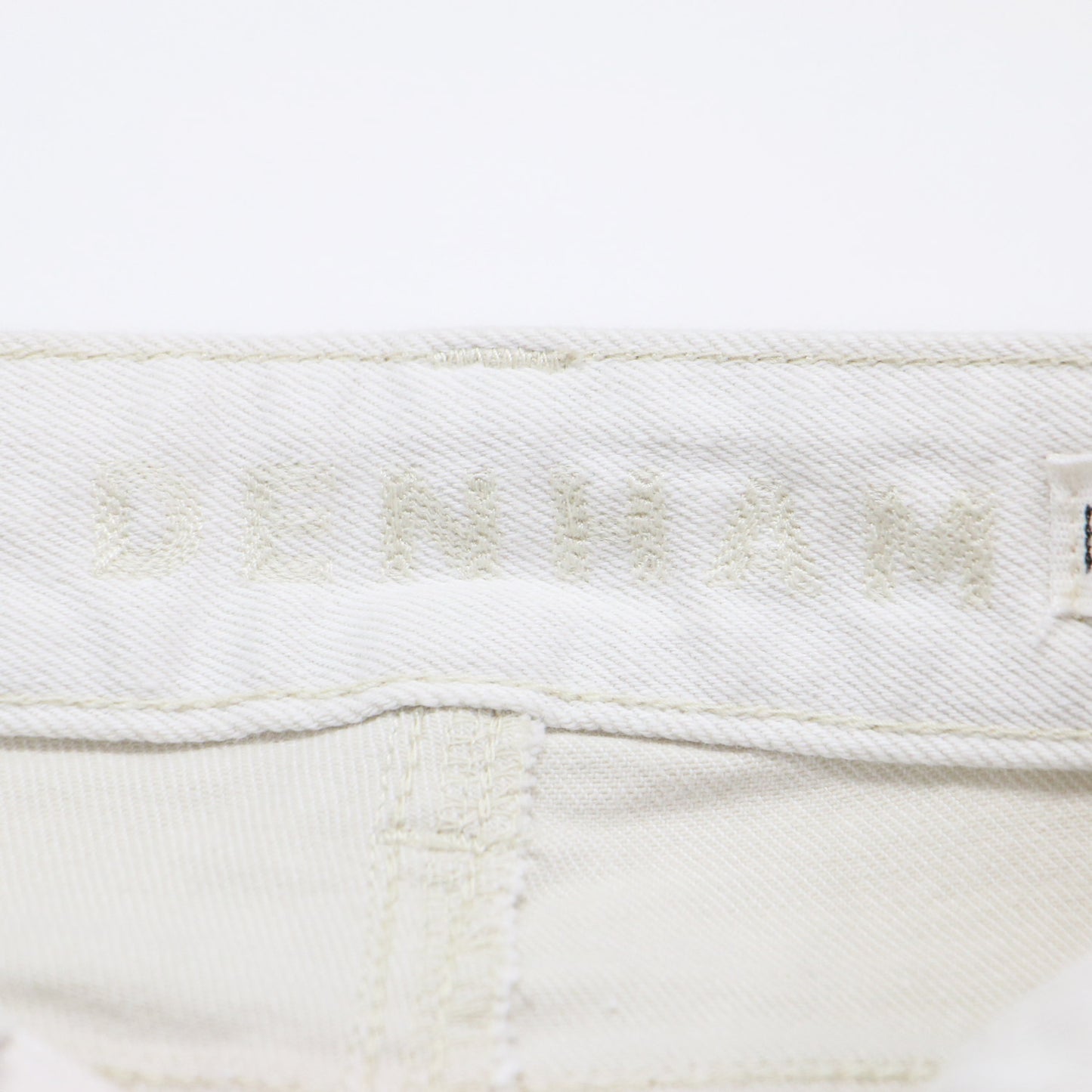 24春夏 ハイウエスト ストレート デニム パンツ / ワイドパンツ フルレングス 5ポケット ストレッチ コットン