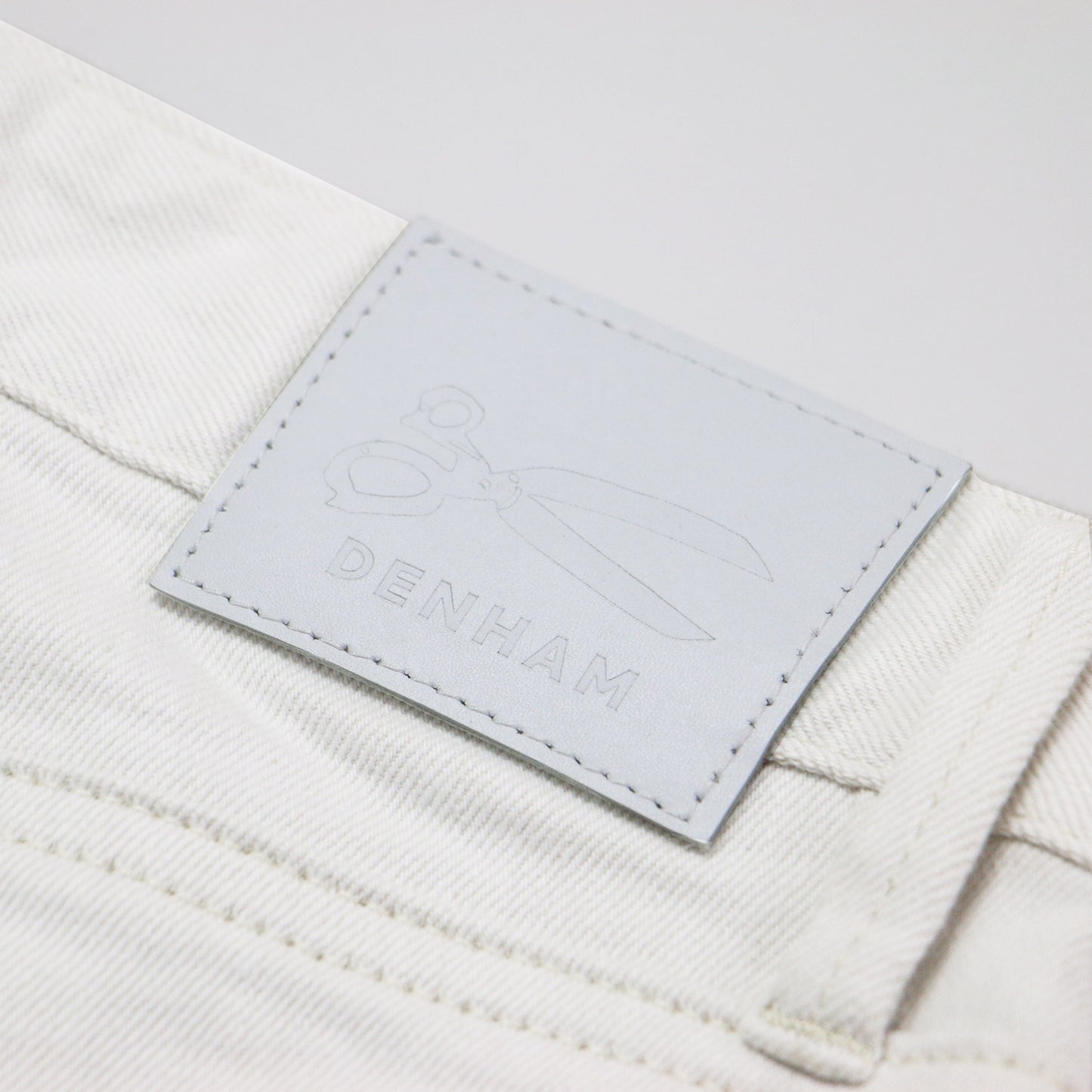 24春夏 ハイウエスト ストレート デニム パンツ / ワイドパンツ フルレングス 5ポケット ストレッチ コットン