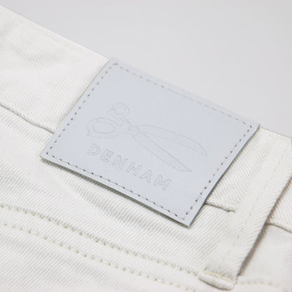 24春夏 ハイウエスト ストレート デニム パンツ / ワイドパンツ フルレングス 5ポケット ストレッチ コットン