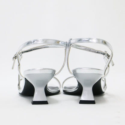 24春夏 スクエアトゥ ストラップ サンダル / ローヒール スリングバック