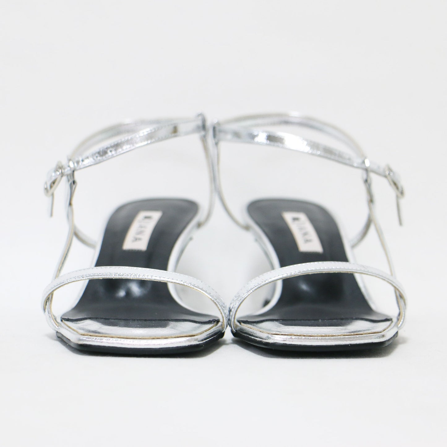 24春夏 スクエアトゥ ストラップ サンダル / ローヒール スリングバック