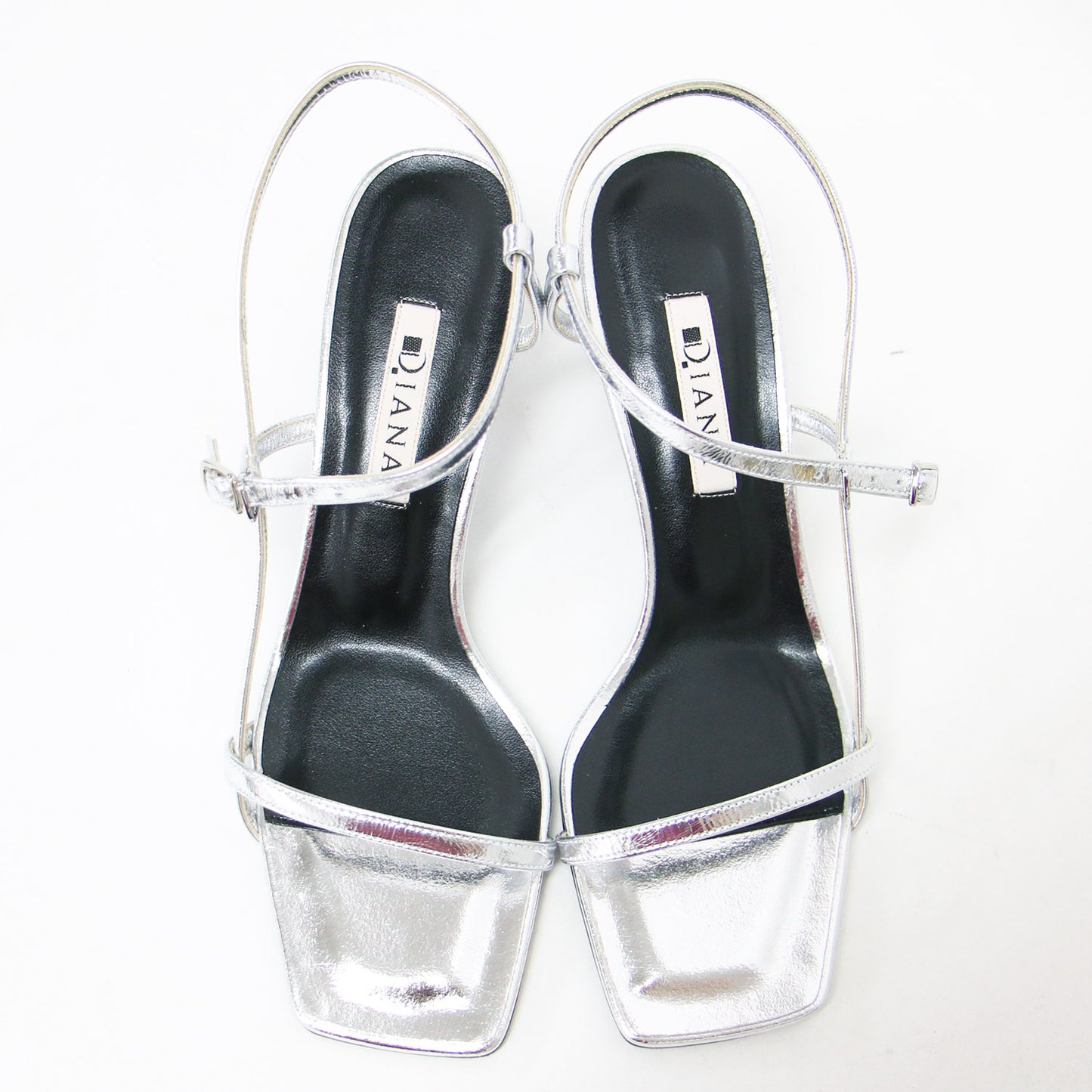 24春夏 スクエアトゥ ストラップ サンダル / ローヒール スリングバック