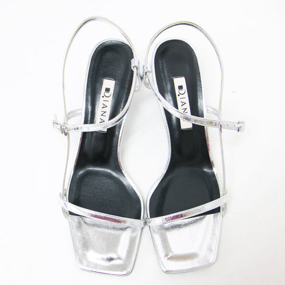 24春夏 スクエアトゥ ストラップ サンダル / ローヒール スリングバック