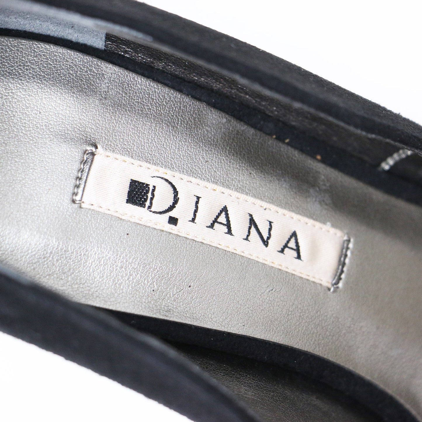 スウェード チャンキーヒール パンプス / ポインテッドトゥ ハイヒール