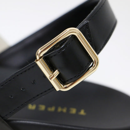 25春夏 レザー PVC クロスサンダル / SAMUEL 厚底 フラット 防水素材