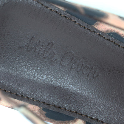 24春夏 リボンモチーフ スリングバッグ レオパード柄 パンプス / ポインテッドトゥ ローヒール バックストラップ