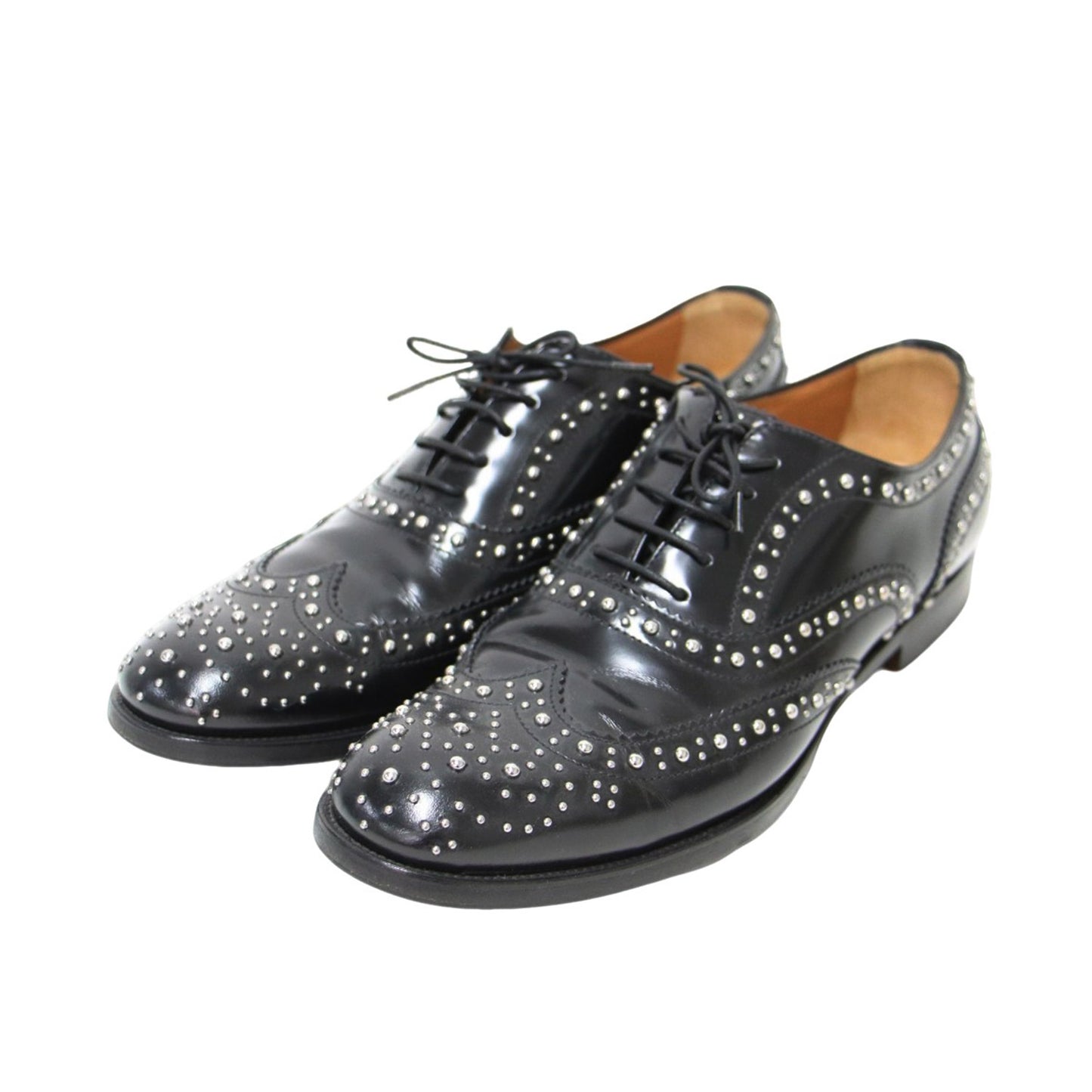 バードウッド メット ウィングチップ レースアップ シューズ / Burwood Met. ドレスシューズ メタルスタッズ レザー