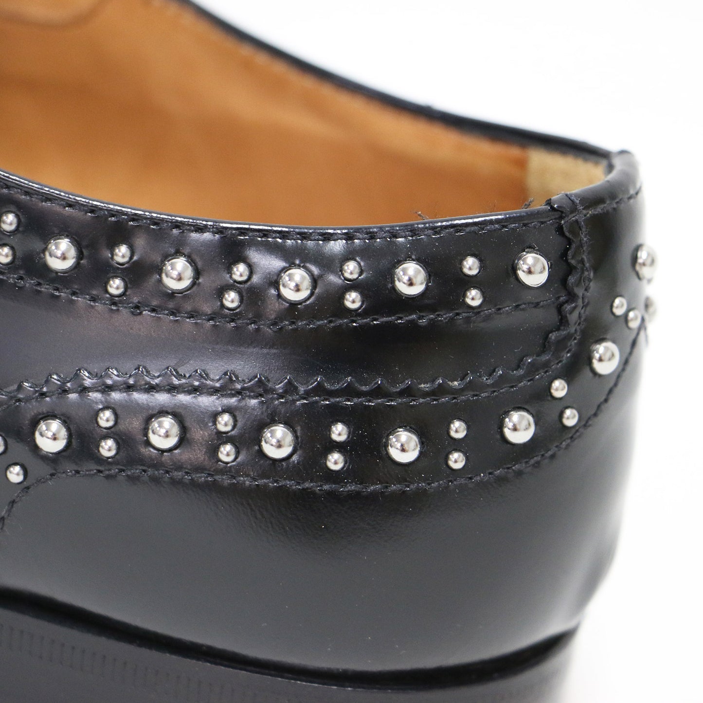 バードウッド メット ウィングチップ レースアップ シューズ / Burwood Met. ドレスシューズ メタルスタッズ レザー